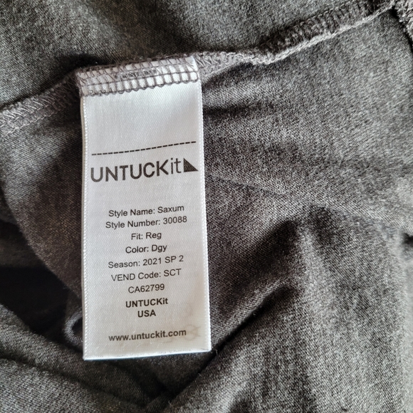 💥3 for $30💥 UNTUCKit Mens Size Small Saxum T Shirt, Style 30088 Regular Fit - Picture 5 of 6